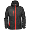 Black-Bright Red - Front - Stormtech Mens Olympia Shell Jacket