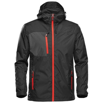 Black-Bright Red - Front - Stormtech Mens Olympia Shell Jacket