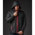 Black-Bright Red - Side - Stormtech Mens Olympia Shell Jacket