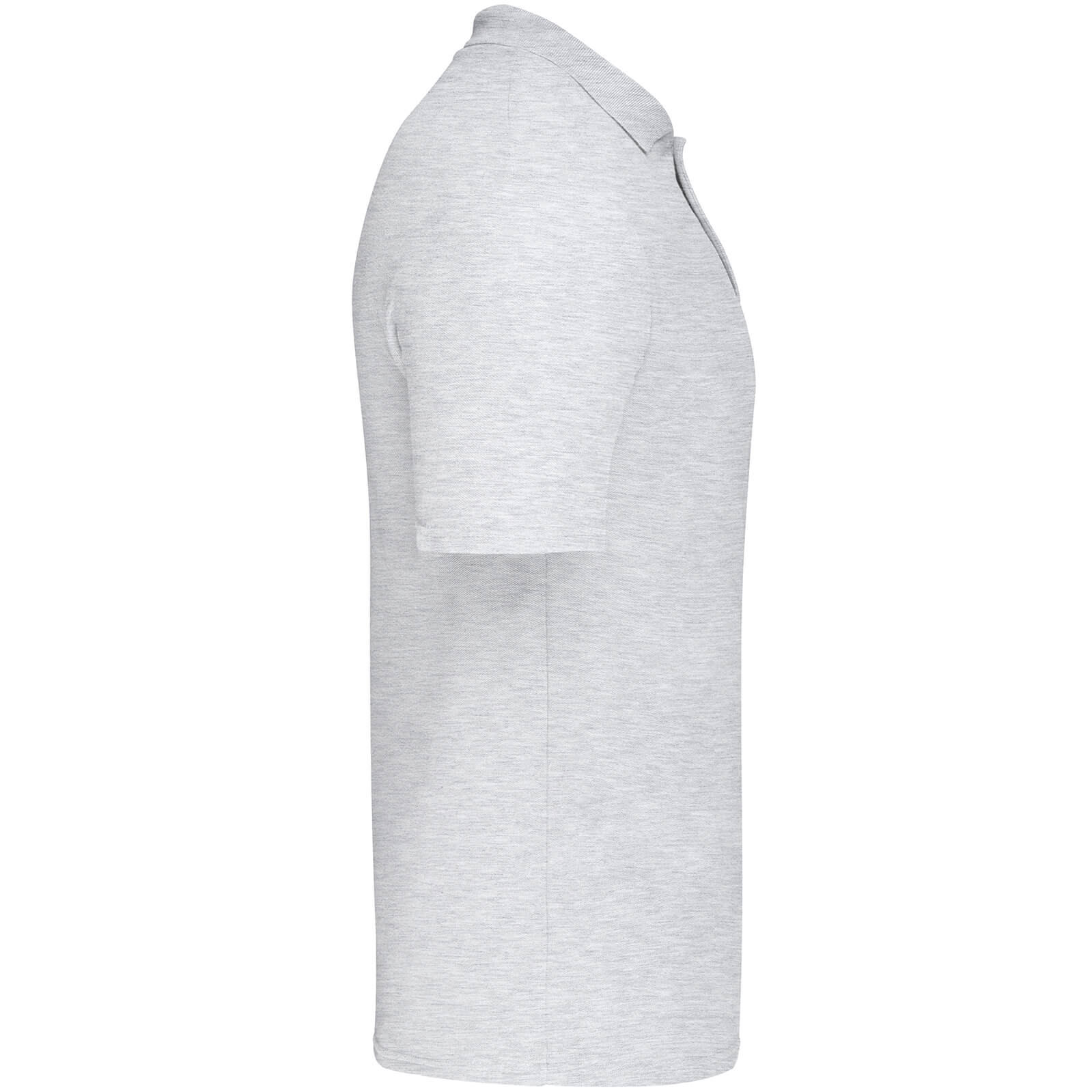 Heather Grey - Side - Fruit Of The Loom Mens Original Polo Shirt