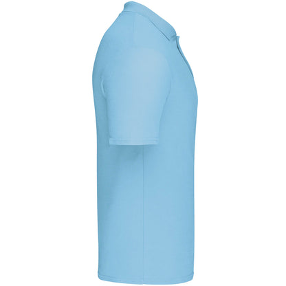 Sky Blue - Side - Fruit Of The Loom Mens Original Polo Shirt