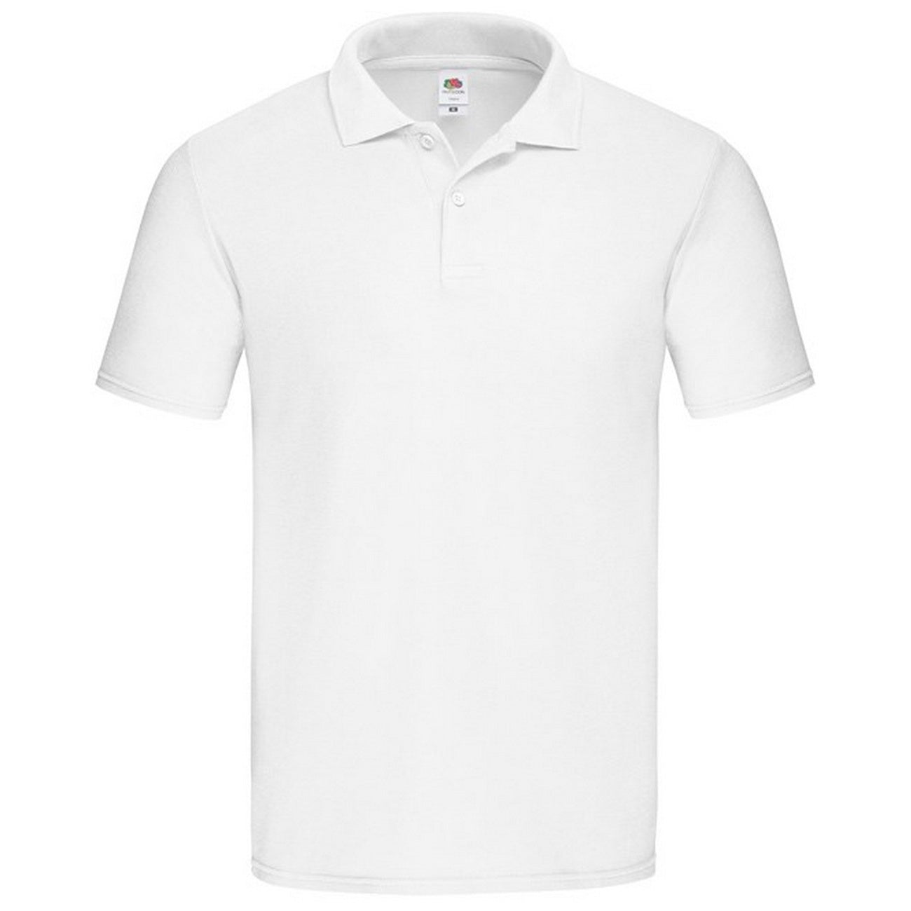 White - Front - Fruit Of The Loom Mens Original Polo Shirt