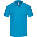 Azure Blue - Front - Fruit Of The Loom Mens Original Polo Shirt