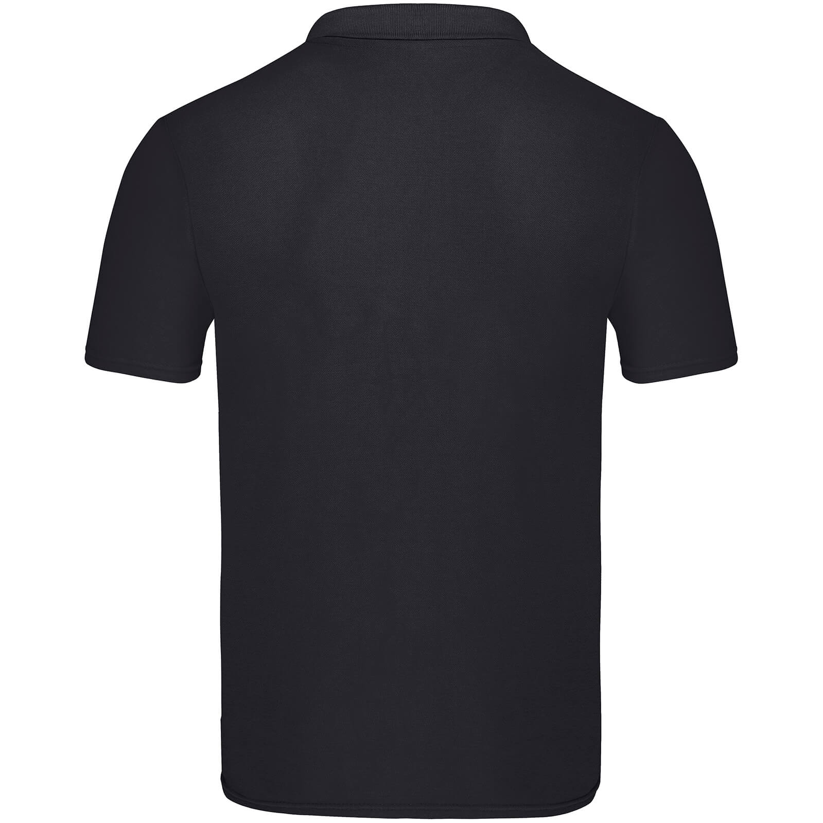 Black - Back - Fruit Of The Loom Mens Original Polo Shirt