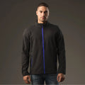 Black-Azure Blue - Back - Stormtech Mens Orbiter Soft Shell Jacket