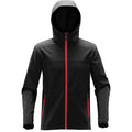 Black-Bright Red - Front - Stormtech Mens Orbiter Soft Shell Jacket