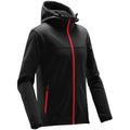 Black-Bright Red - Side - Stormtech Mens Orbiter Soft Shell Jacket