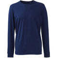 Navy - Front - Anthem Mens Long-Sleeved T-Shirt