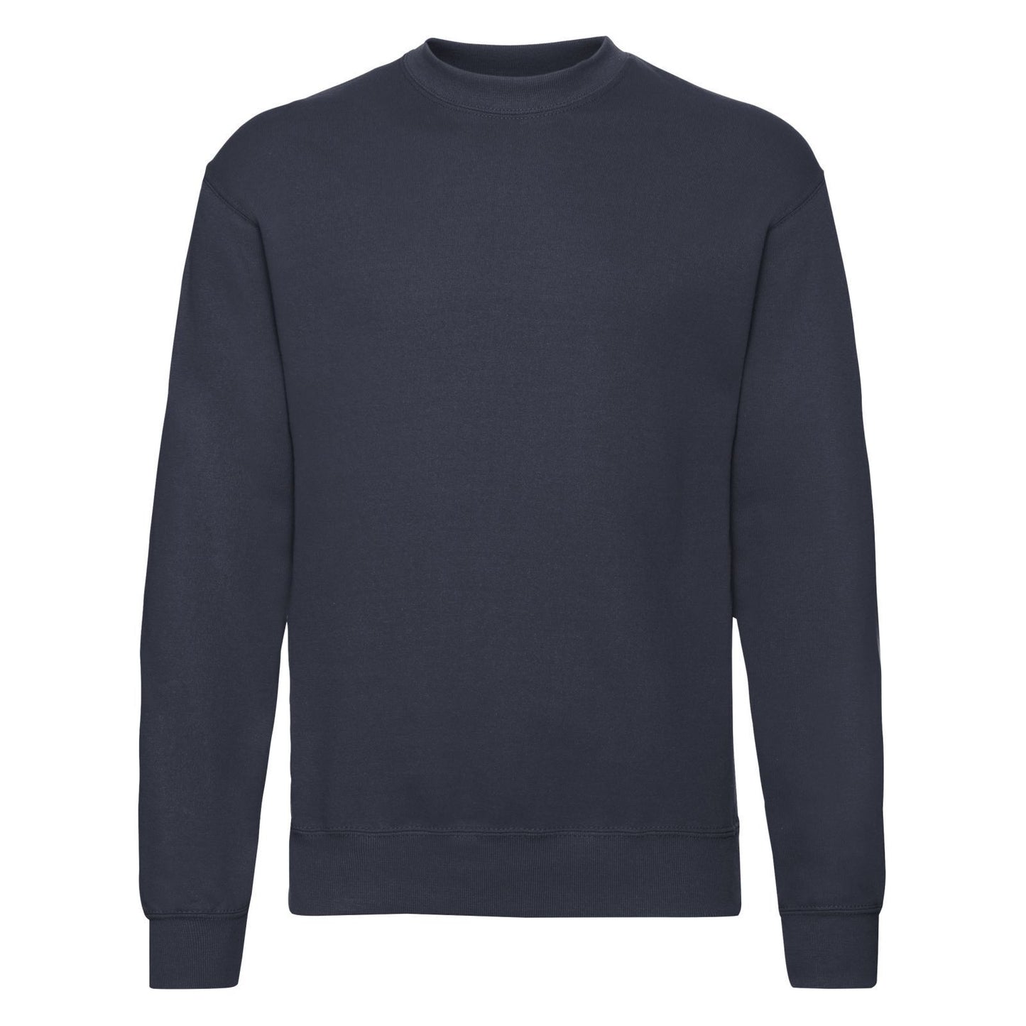 Deep Navy - Front - Fruit Of The Loom Mens Classic 80-20 Set-in Sweatshirt