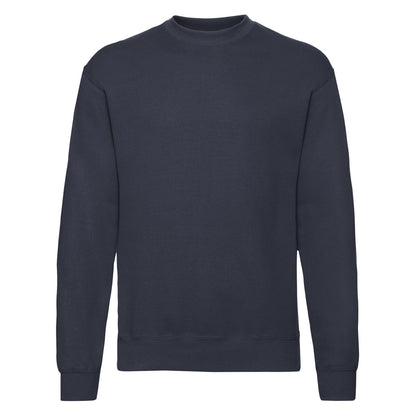 Deep Navy - Front - Fruit Of The Loom Mens Classic 80-20 Set-in Sweatshirt