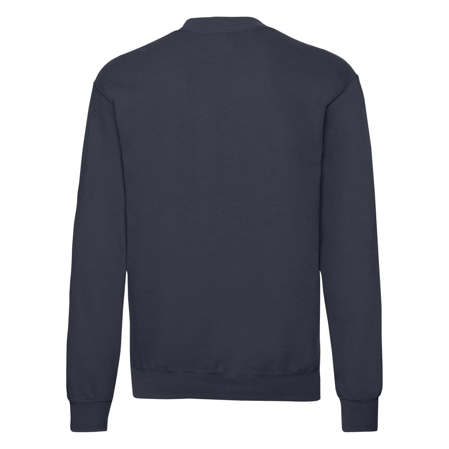 Deep Navy - Back - Fruit Of The Loom Mens Classic 80-20 Set-in Sweatshirt