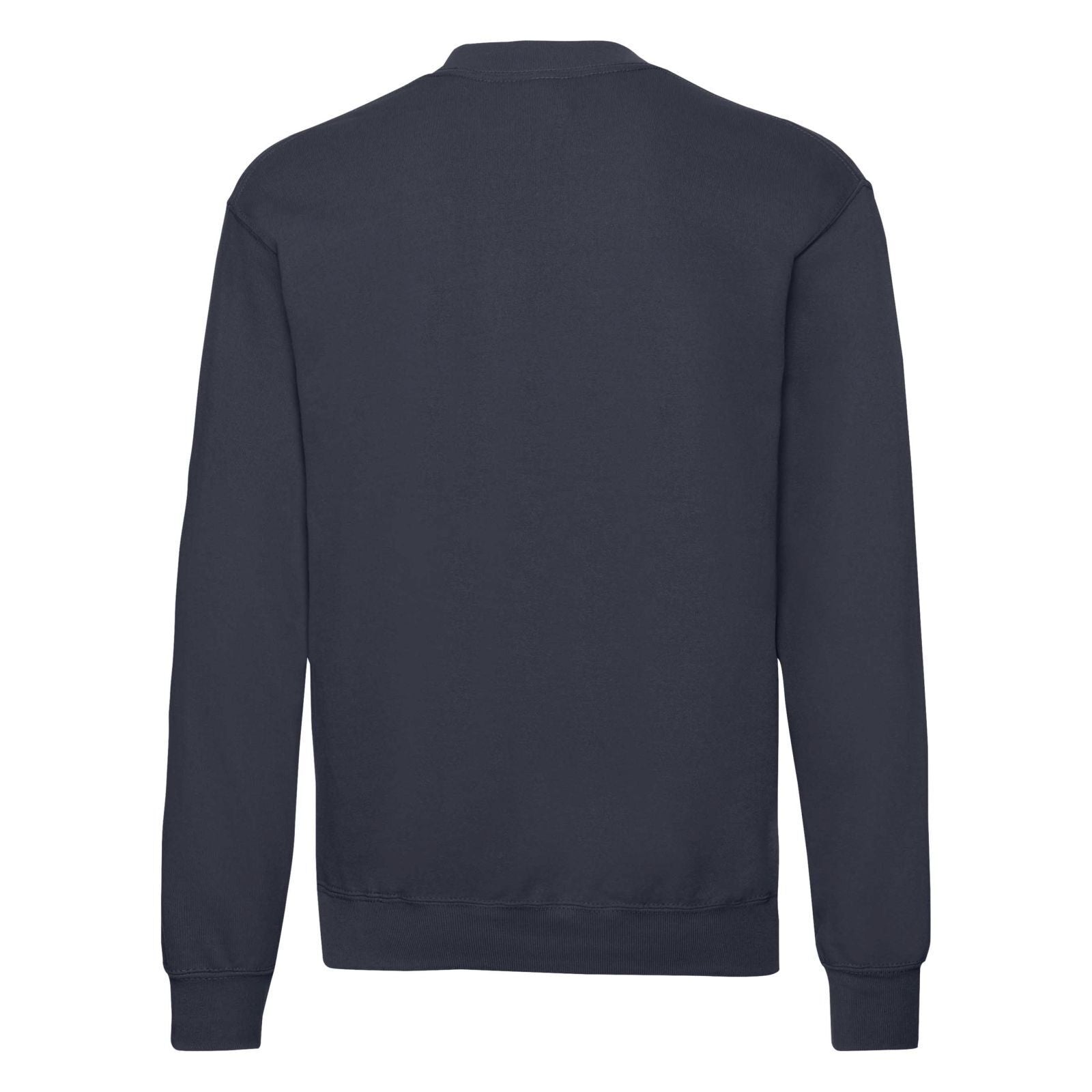 Deep Navy - Back - Fruit Of The Loom Mens Classic 80-20 Set-in Sweatshirt