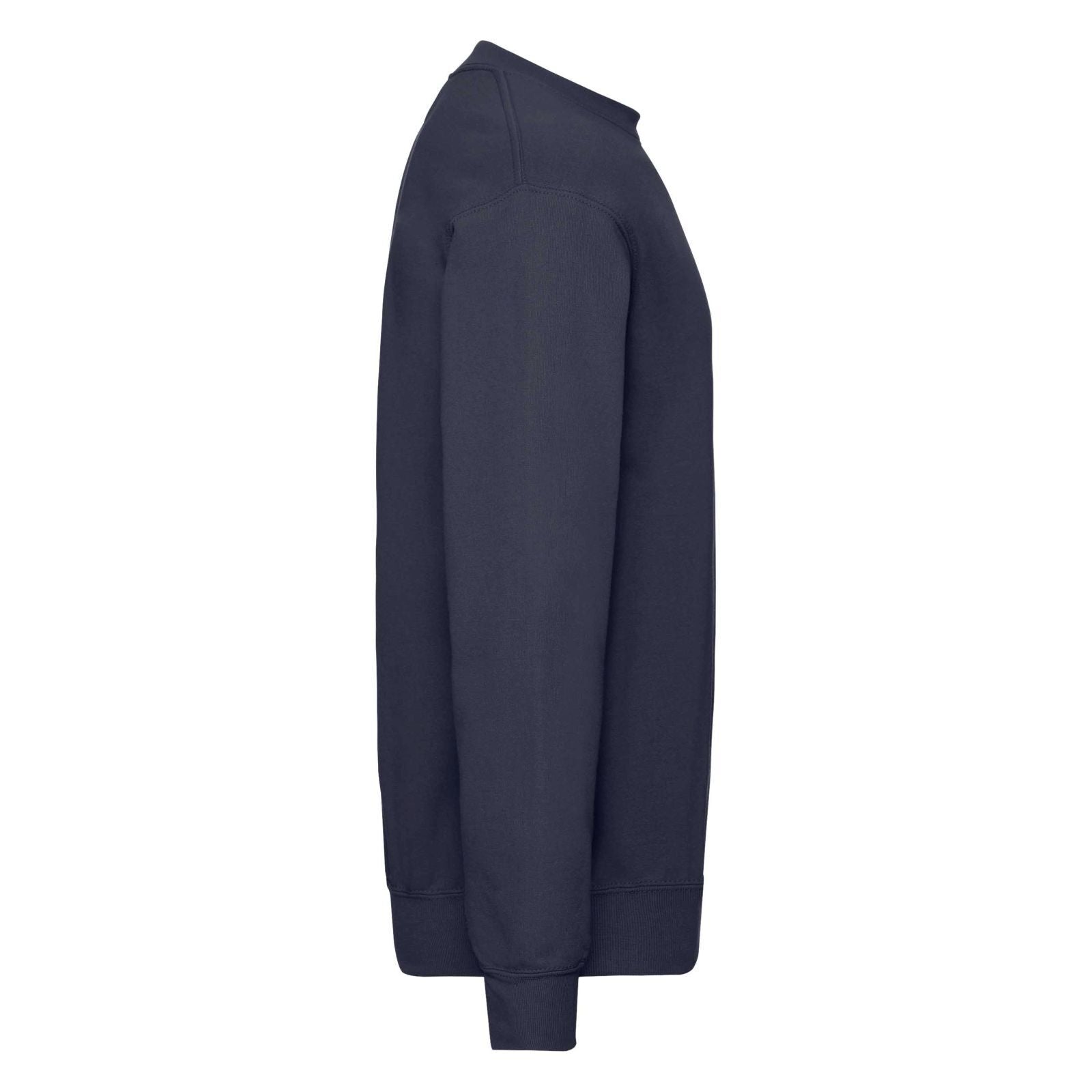 Deep Navy - Side - Fruit Of The Loom Mens Classic 80-20 Set-in Sweatshirt