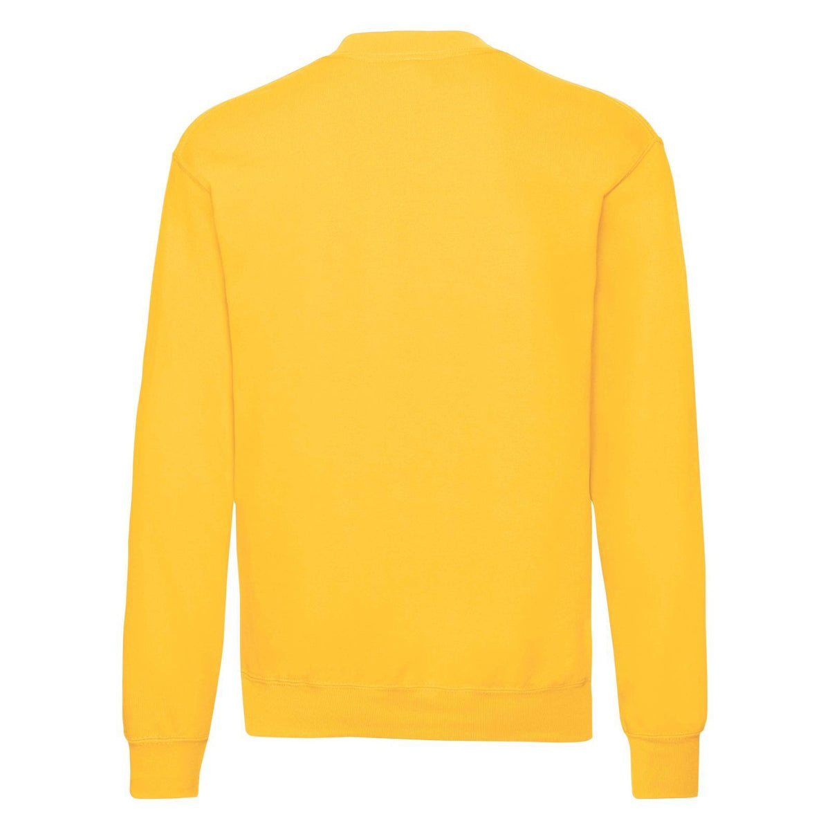 Sunflower Yellow - Back - Fruit Of The Loom Mens Classic 80-20 Set-in Sweatshirt