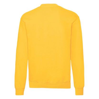 Sunflower Yellow - Back - Fruit Of The Loom Mens Classic 80-20 Set-in Sweatshirt