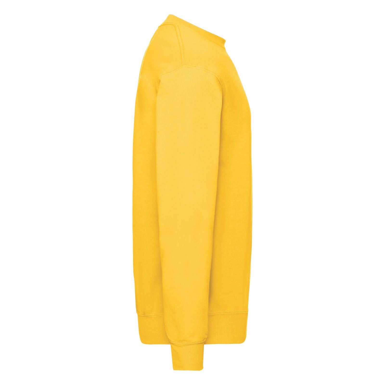 Sunflower Yellow - Side - Fruit Of The Loom Mens Classic 80-20 Set-in Sweatshirt