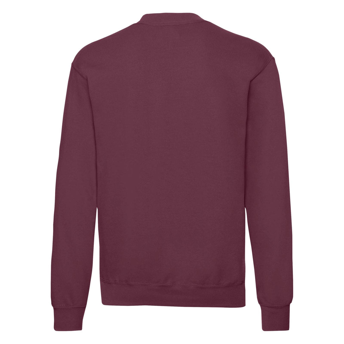 Burgundy - Back - Fruit Of The Loom Mens Classic 80-20 Set-in Sweatshirt