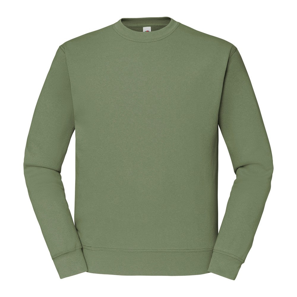 Classic Olive - Front - Fruit Of The Loom Mens Classic 80-20 Set-in Sweatshirt