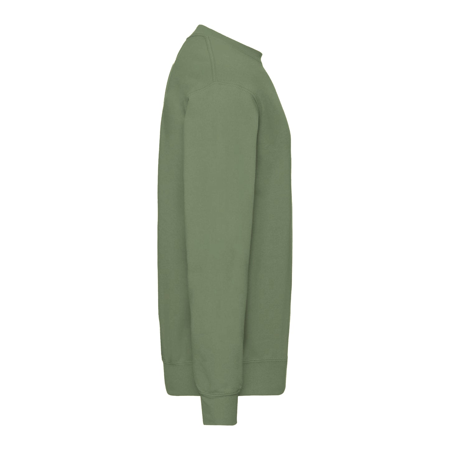 Classic Olive - Side - Fruit Of The Loom Mens Classic 80-20 Set-in Sweatshirt