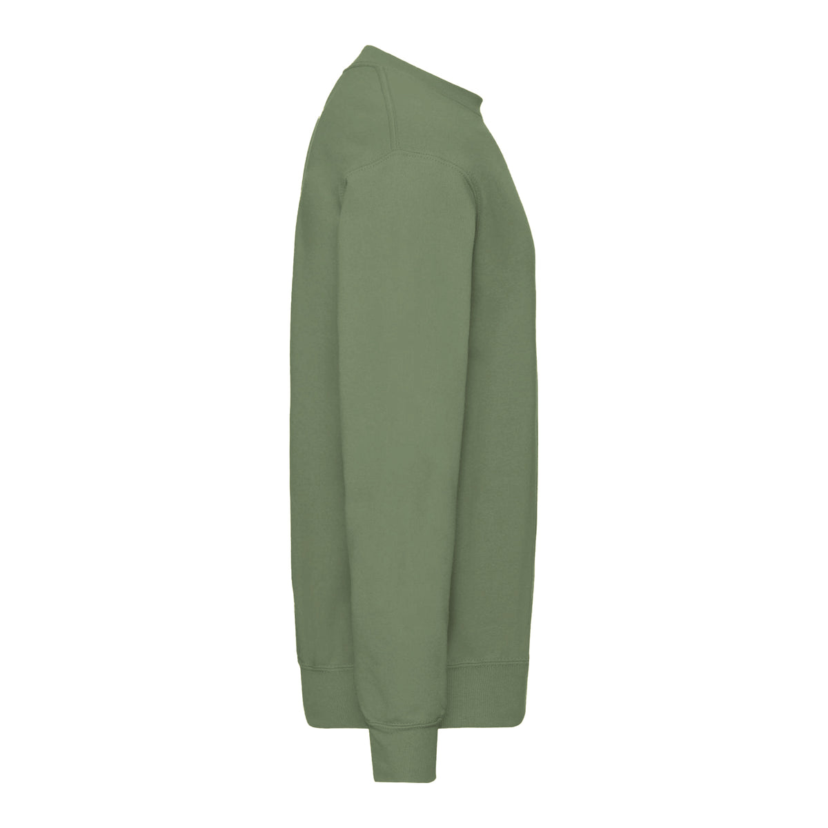 Classic Olive - Side - Fruit Of The Loom Mens Classic 80-20 Set-in Sweatshirt