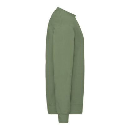 Classic Olive - Side - Fruit Of The Loom Mens Classic 80-20 Set-in Sweatshirt