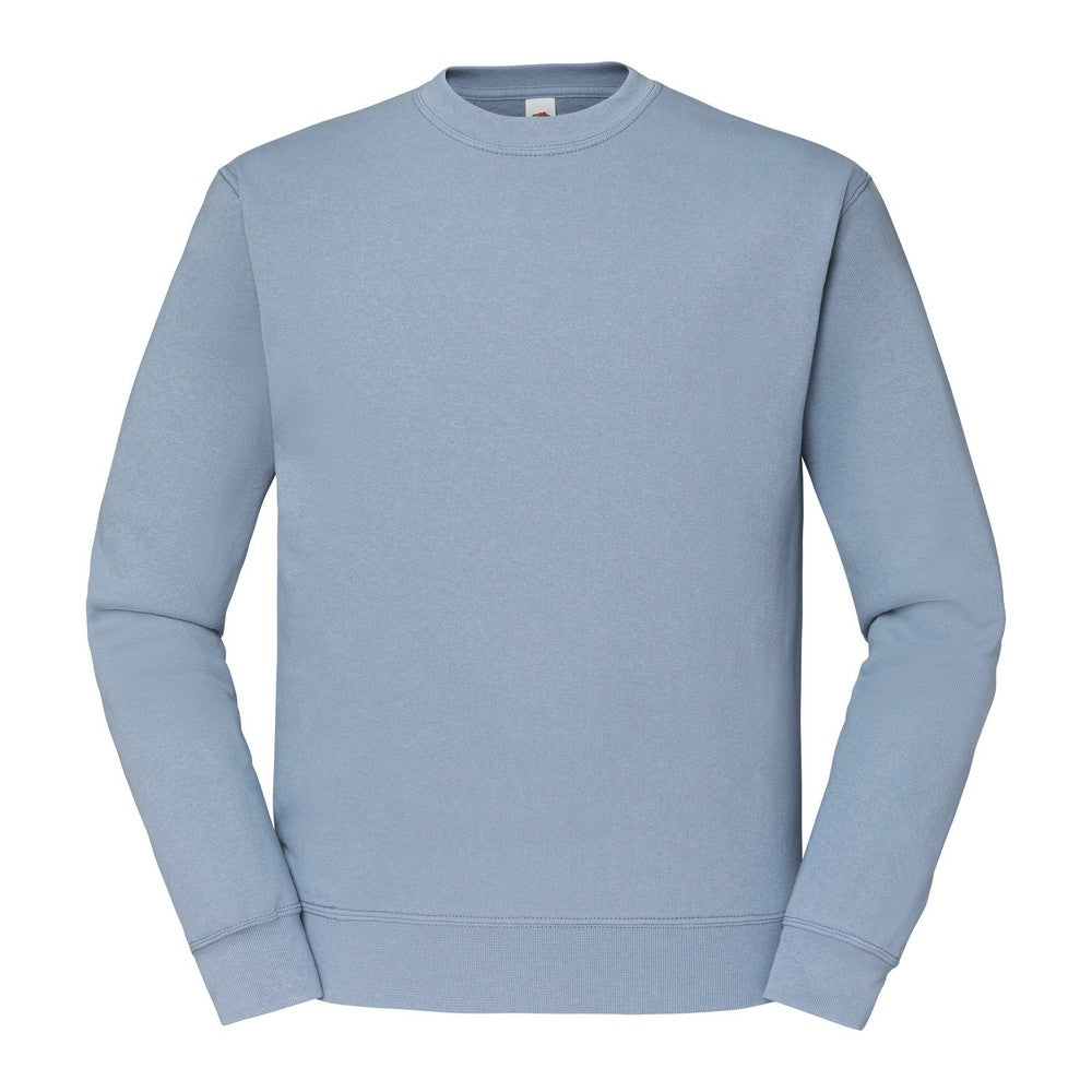 Mineral Blue - Front - Fruit Of The Loom Mens Classic 80-20 Set-in Sweatshirt