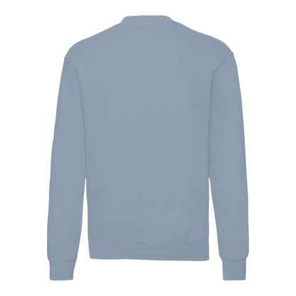 Mineral Blue - Back - Fruit Of The Loom Mens Classic 80-20 Set-in Sweatshirt