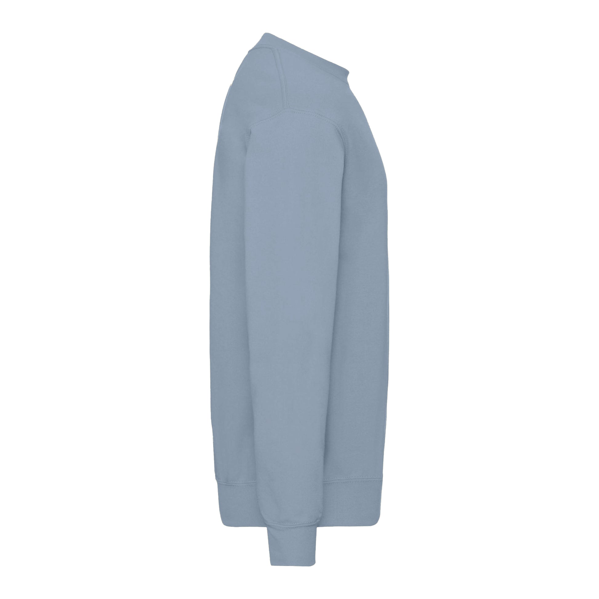 Mineral Blue - Side - Fruit Of The Loom Mens Classic 80-20 Set-in Sweatshirt