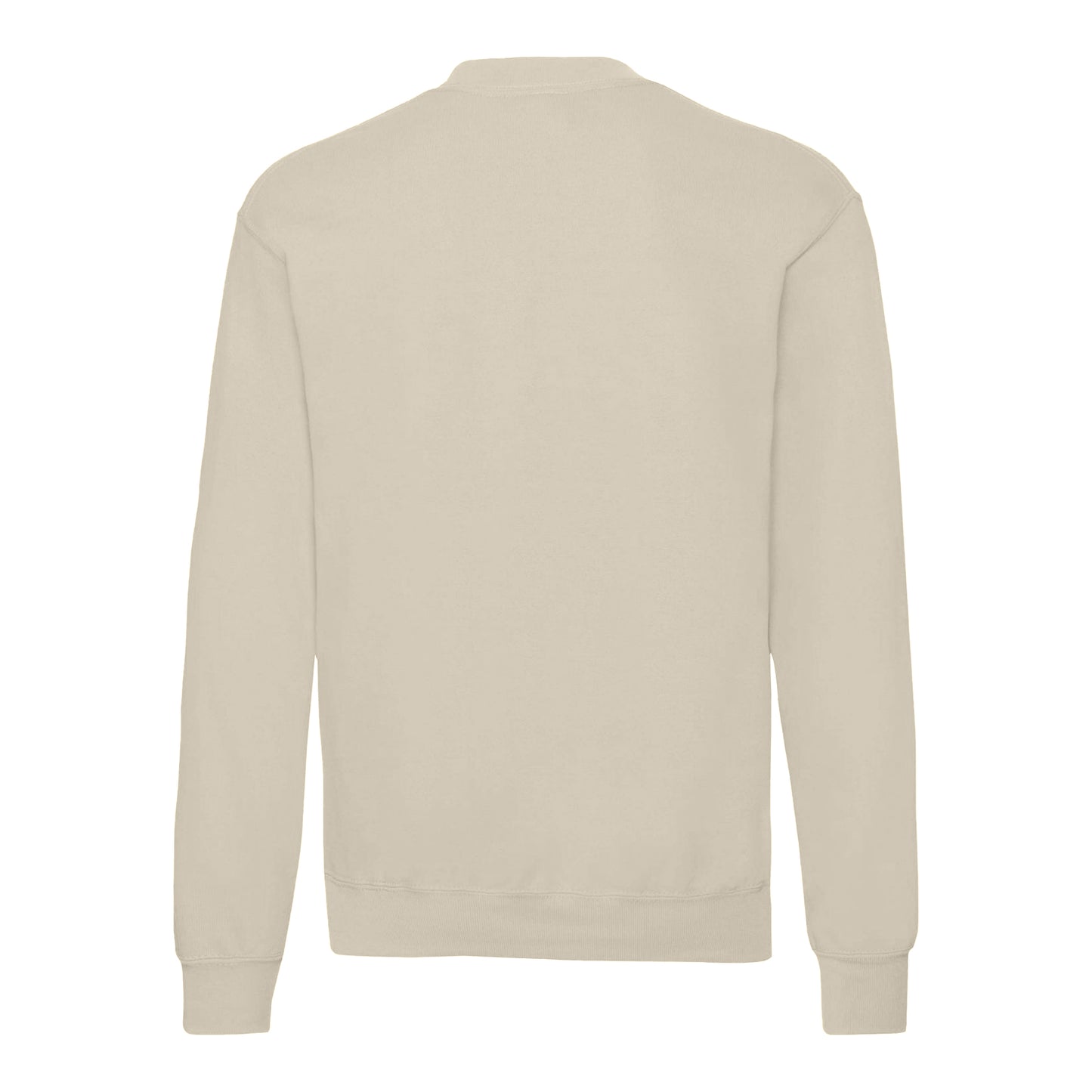 Natural - Back - Fruit Of The Loom Mens Classic 80-20 Set-in Sweatshirt