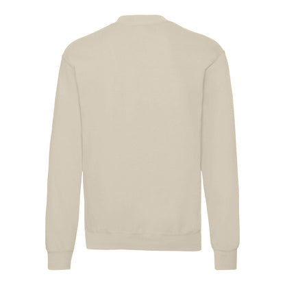 Natural - Back - Fruit Of The Loom Mens Classic 80-20 Set-in Sweatshirt