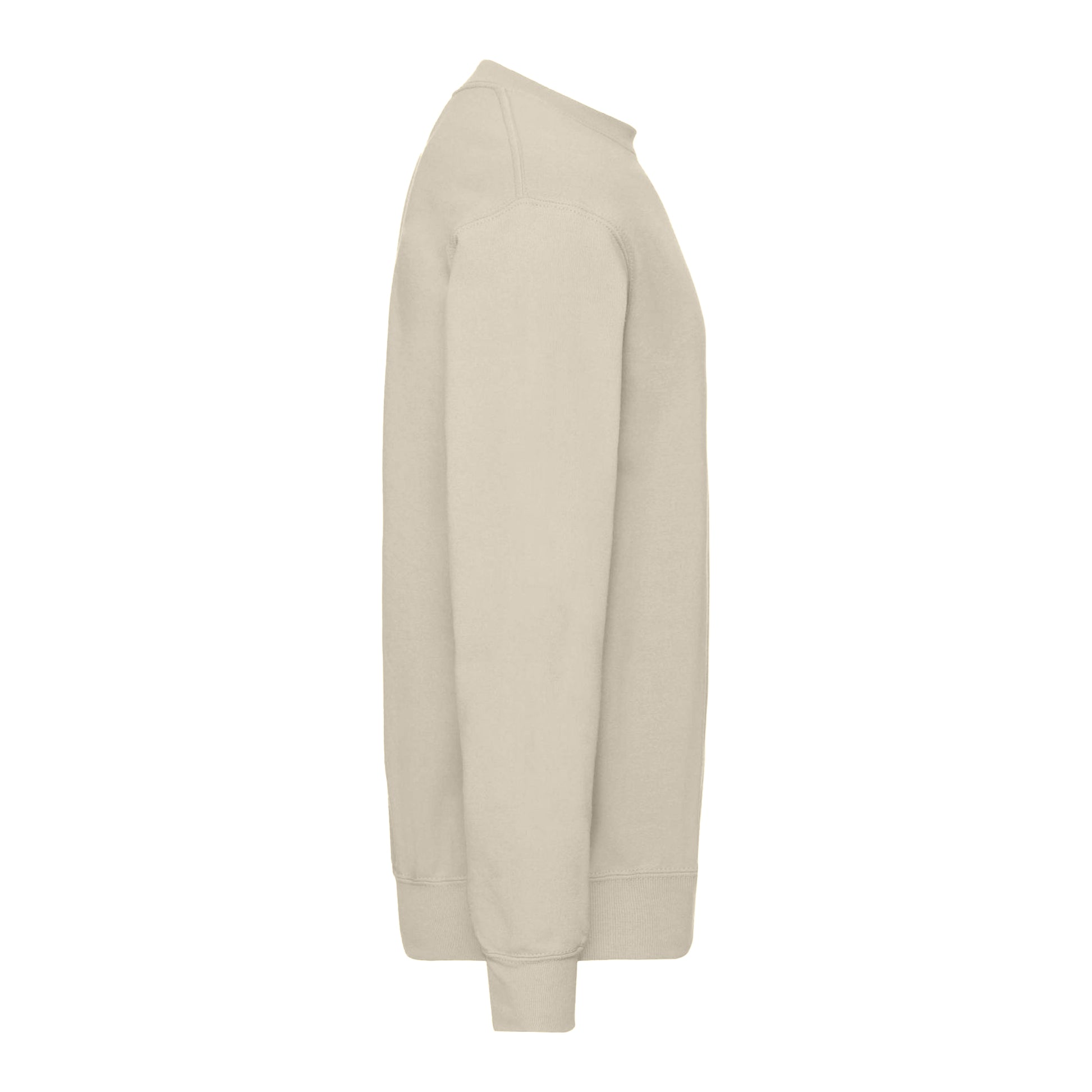 Natural - Side - Fruit Of The Loom Mens Classic 80-20 Set-in Sweatshirt