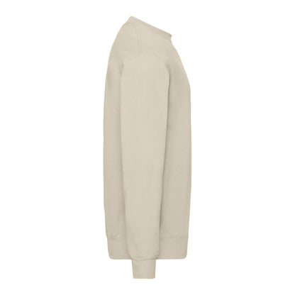 Natural - Side - Fruit Of The Loom Mens Classic 80-20 Set-in Sweatshirt
