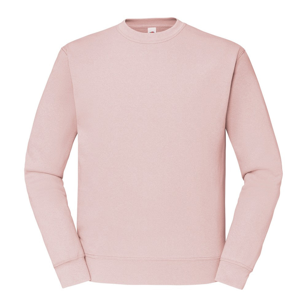 Powder Rose - Front - Fruit Of The Loom Mens Classic 80-20 Set-in Sweatshirt