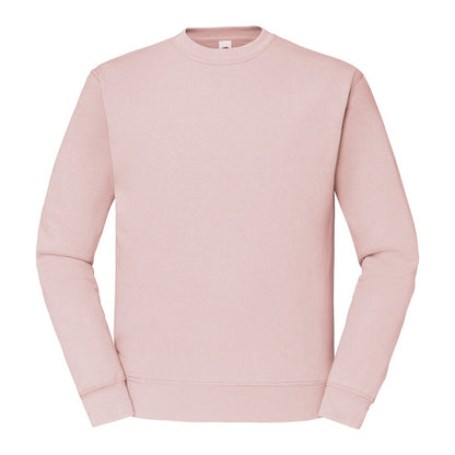 Powder Rose - Front - Fruit Of The Loom Mens Classic 80-20 Set-in Sweatshirt