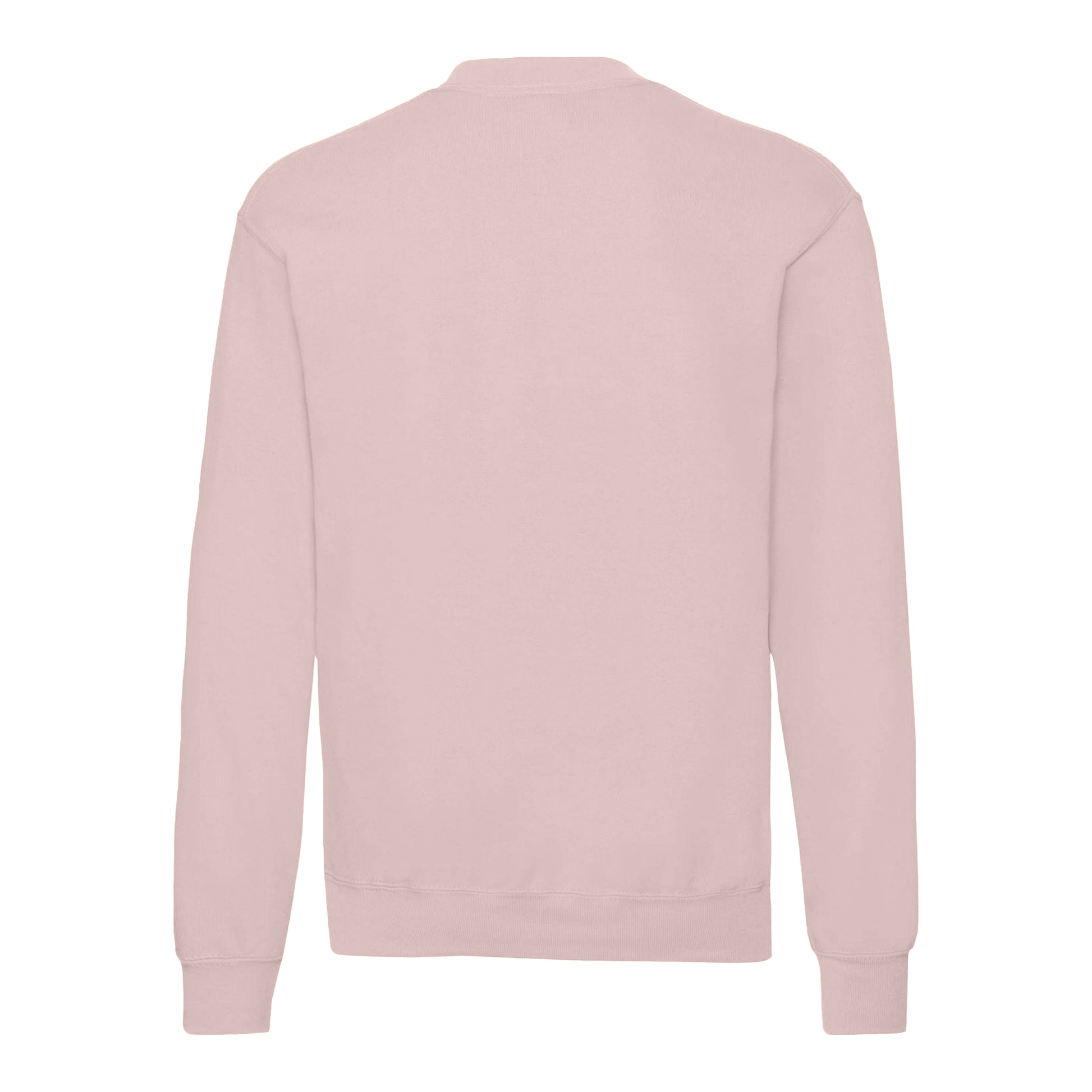 Powder Rose - Back - Fruit Of The Loom Mens Classic 80-20 Set-in Sweatshirt