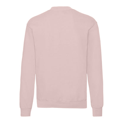 Powder Rose - Back - Fruit Of The Loom Mens Classic 80-20 Set-in Sweatshirt