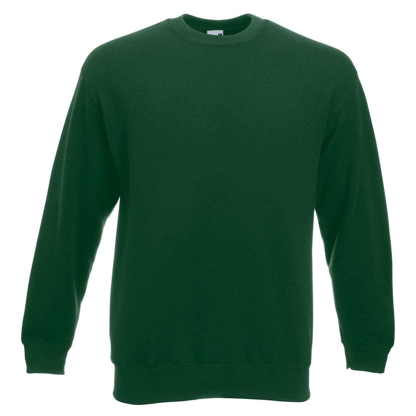 Bottle Green - Front - Fruit Of The Loom Mens Classic 80-20 Set-in Sweatshirt