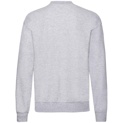 Heather Grey - Back - Fruit Of The Loom Mens Classic 80-20 Set-in Sweatshirt