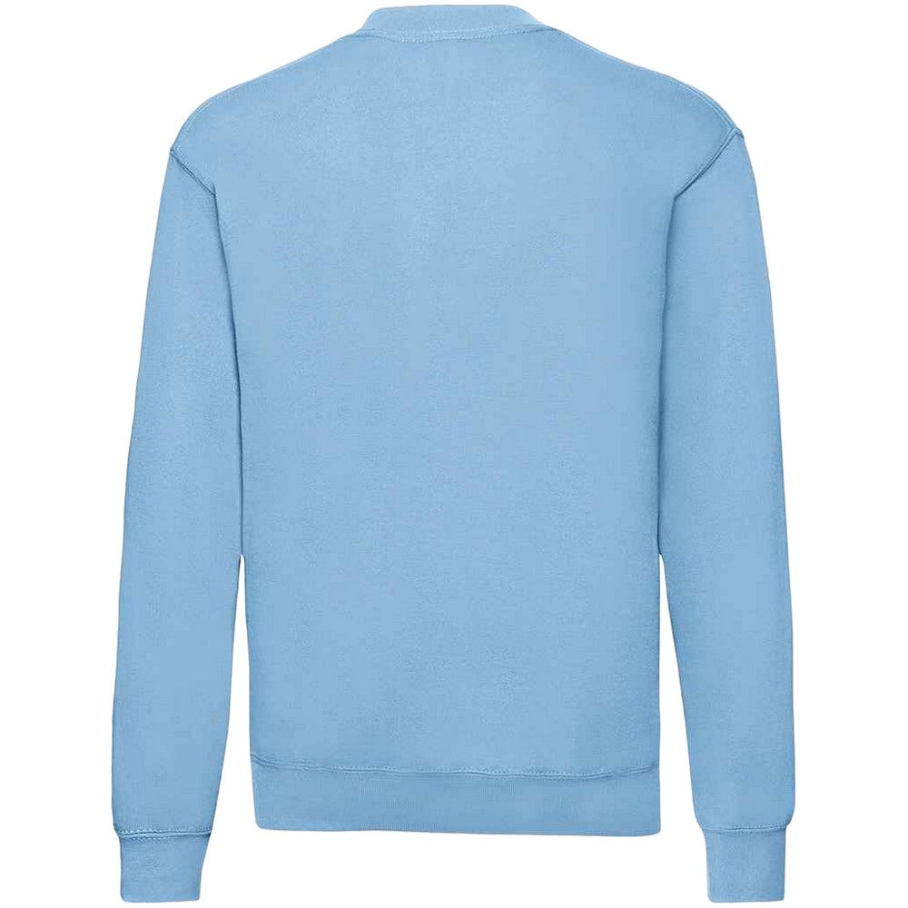 Sky Blue - Back - Fruit Of The Loom Mens Classic 80-20 Set-in Sweatshirt