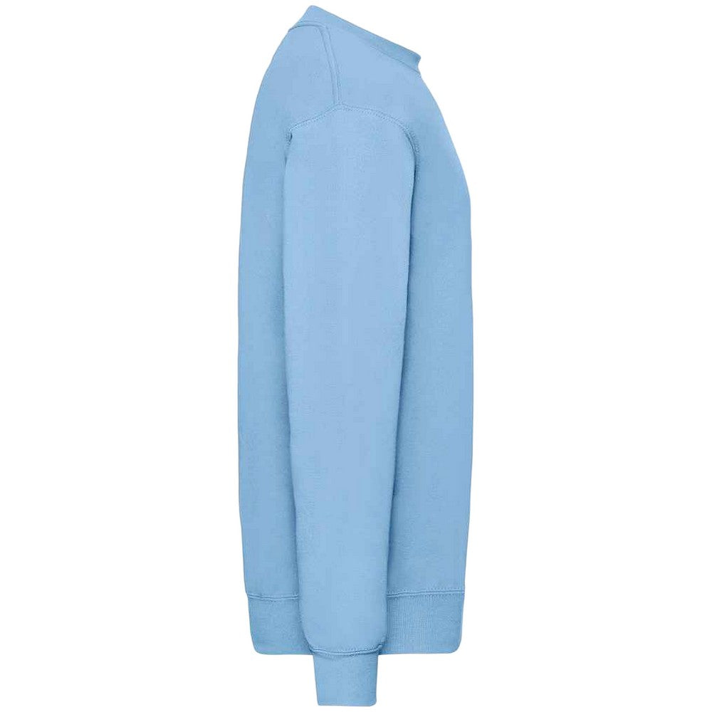 Sky Blue - Side - Fruit Of The Loom Mens Classic 80-20 Set-in Sweatshirt