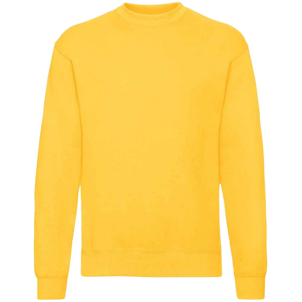 Sunflower - Front - Fruit Of The Loom Mens Classic 80-20 Set-in Sweatshirt