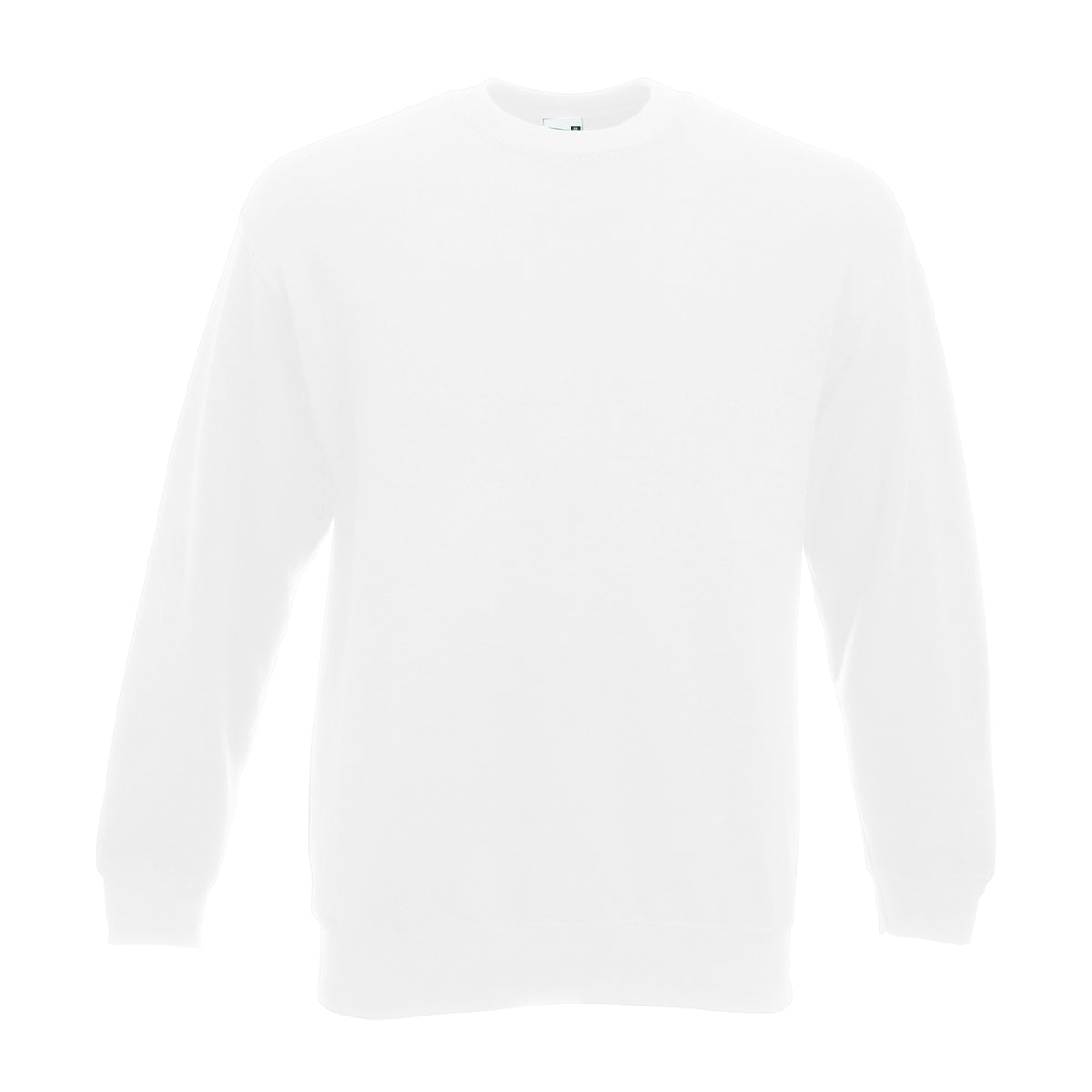 White - Side - Fruit Of The Loom Mens Classic 80-20 Set-in Sweatshirt