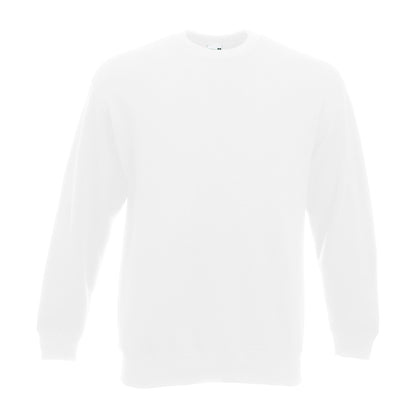 White - Side - Fruit Of The Loom Mens Classic 80-20 Set-in Sweatshirt