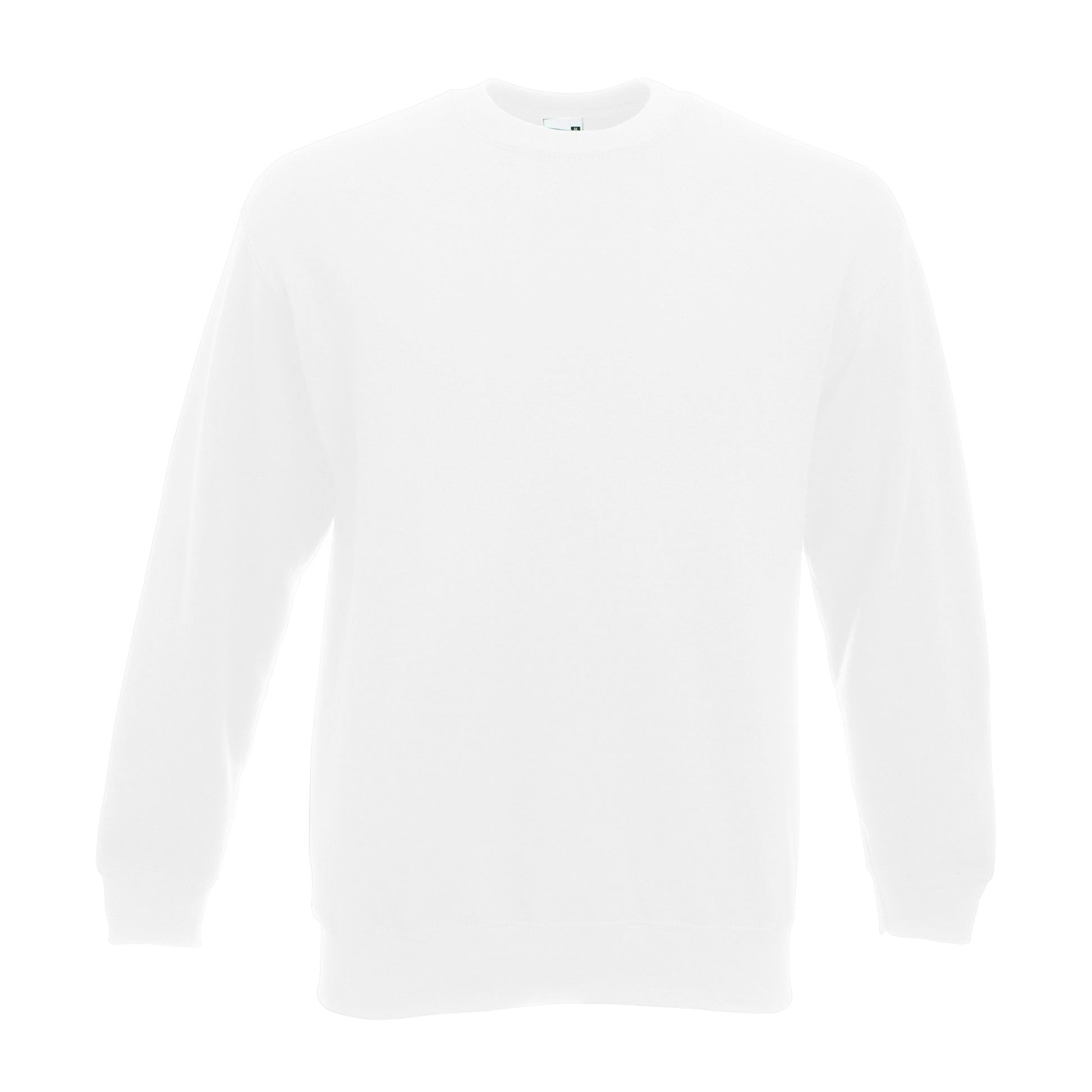 White - Side - Fruit Of The Loom Mens Classic 80-20 Set-in Sweatshirt