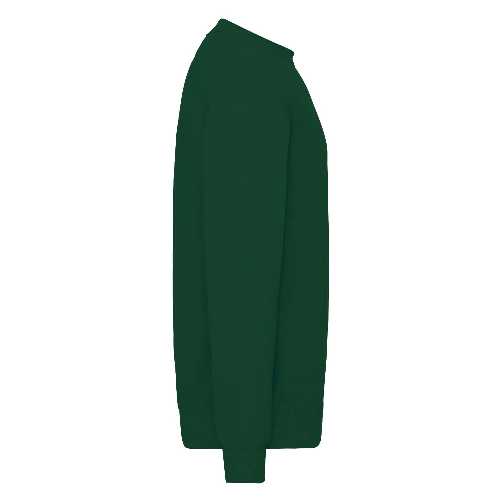 Bottle Green - Side - Fruit Of The Loom Mens Classic 80-20 Set-in Sweatshirt