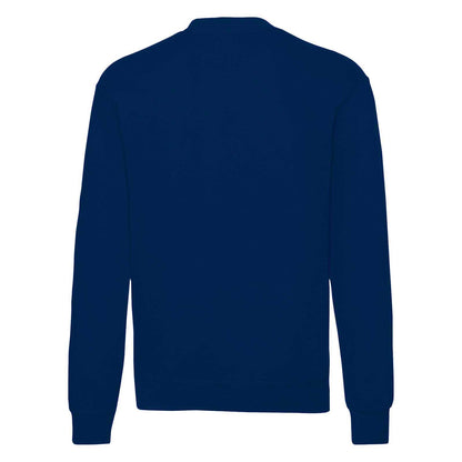 Navy - Back - Fruit Of The Loom Mens Classic 80-20 Set-in Sweatshirt