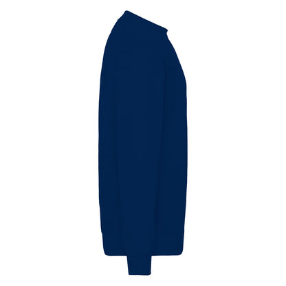 Navy - Side - Fruit Of The Loom Mens Classic 80-20 Set-in Sweatshirt
