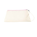 Natural-Pink - Back - Westford Mill Canvas Cosmetic Bag