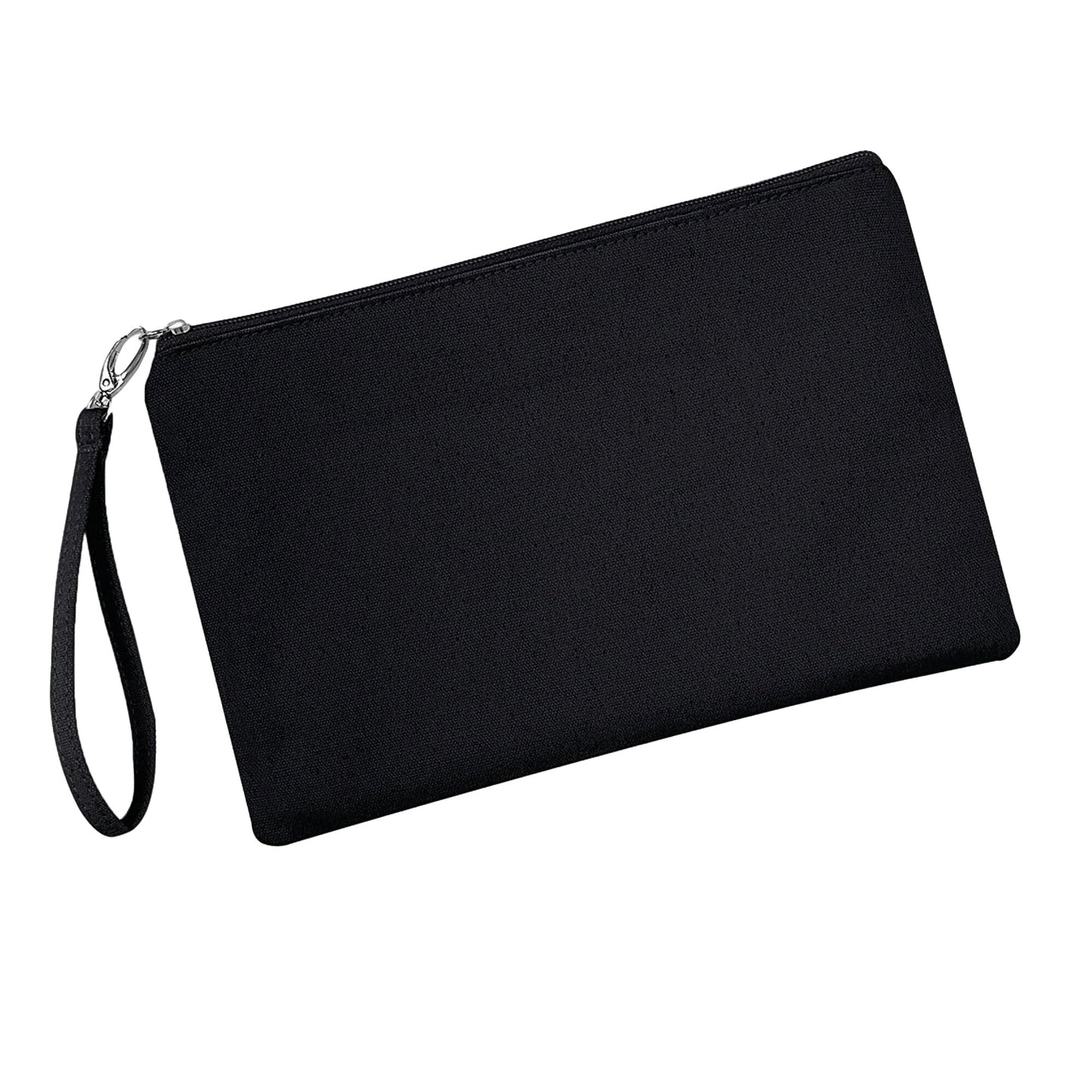 Black - Back - Westford Mill Canvas Cosmetic Bag