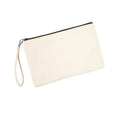 Natural-Black - Back - Westford Mill Canvas Cosmetic Bag